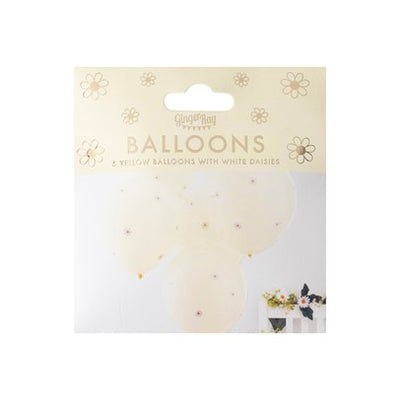 Pastel Yellow & Daisy Easter Balloon Flower Balloons