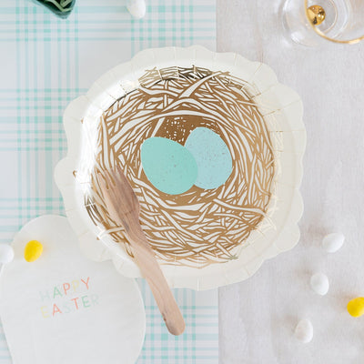Easter Nest Shaped Paper Plates