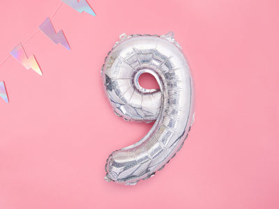 Holographic Balloon Number 35cm - Ralph and Luna Party Shop