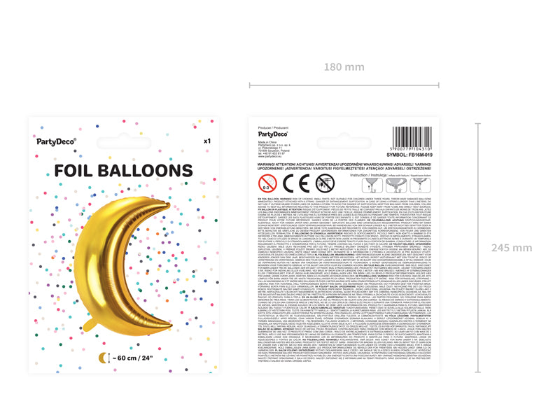 Moon Foil Balloon - Ralph and Luna Party Shop