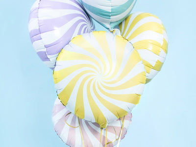 Yellow Candy Foil Balloon - Ralph and Luna Party Shop