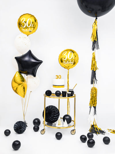 30th Birthday Gold Foil Balloon - Ralph and Luna Party Shop