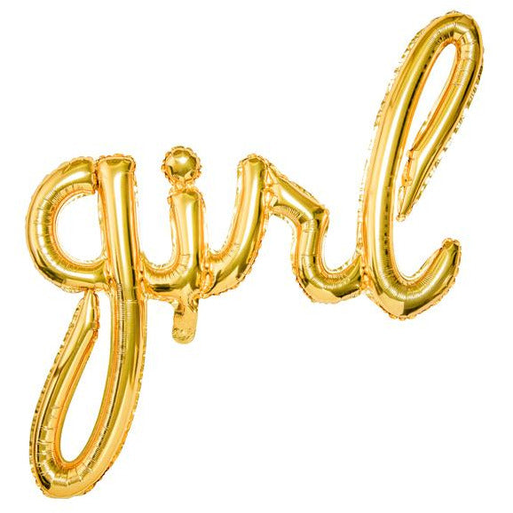 Girl Gold Foil Balloon - Ralph and Luna Party Shop