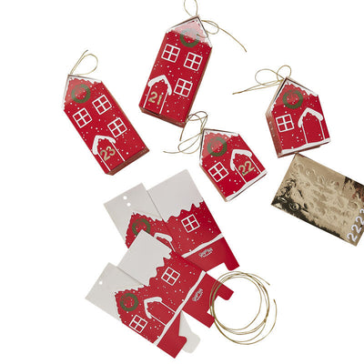 FILL YOUR OWN FESTIVE HOUSE ADVENT CALENDAR BOXES