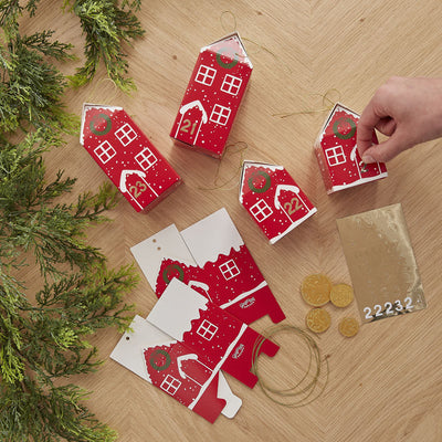 FILL YOUR OWN FESTIVE HOUSE ADVENT CALENDAR BOXES