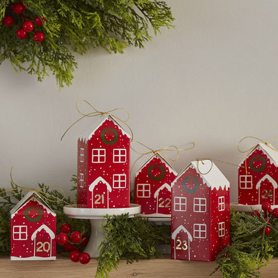 FILL YOUR OWN FESTIVE HOUSE ADVENT CALENDAR BOXES