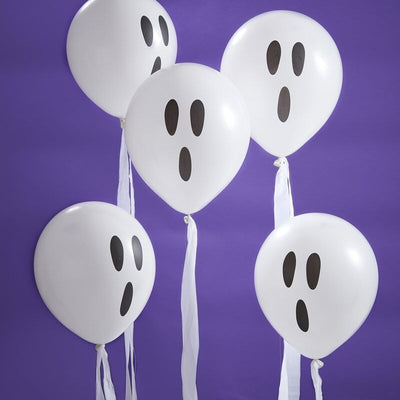 GHOST HALLOWEEN STREAMER BALLOONS