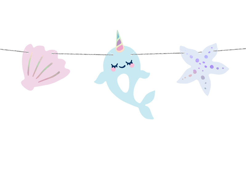 Narwhal Garland - Ralph and Luna Party Shop