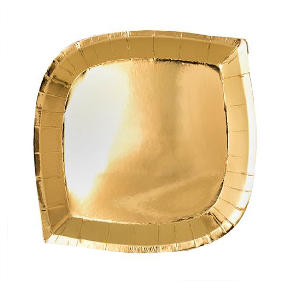 Gold Dessert Plate - Ralph and Luna Party Shop