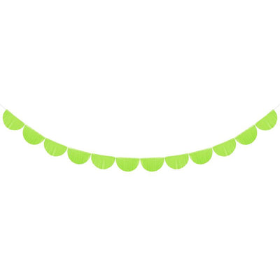 Green Apple Scallopped Fringe Garland - Ralph and Luna Party Shop