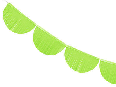 Green Apple Scallopped Fringe Garland - Ralph and Luna Party Shop