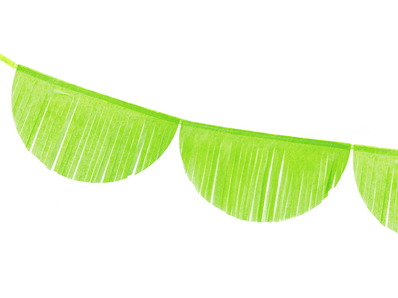 Green Apple Scallopped Fringe Garland - Ralph and Luna Party Shop