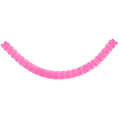Pink Tissue Garland - Ralph and Luna Party Shop