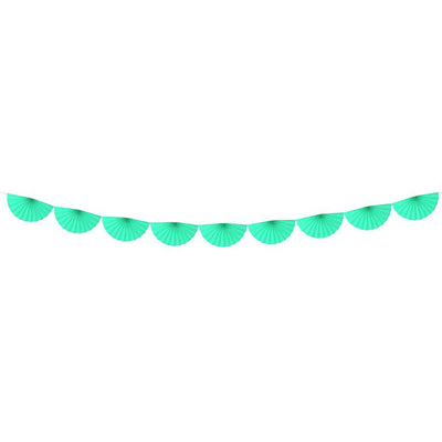 Mint Fan Garland - Ralph and Luna Party Shop