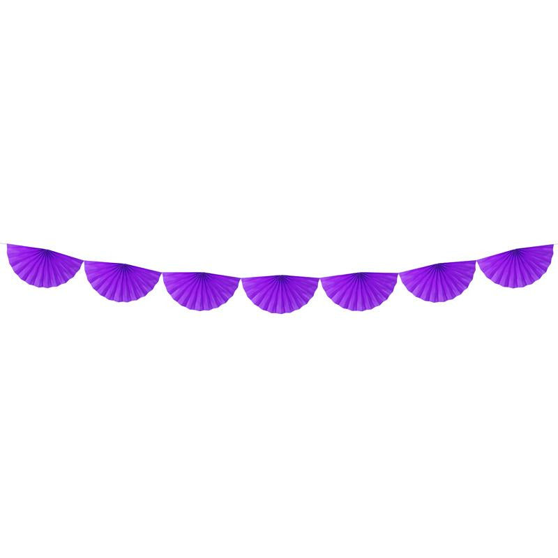 Violet Fan Garland - Ralph and Luna Party Shop