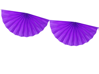 Violet Fan Garland - Ralph and Luna Party Shop