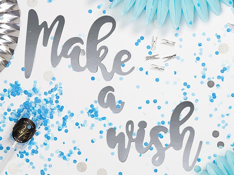 Make A Wish Silver Banner - Ralph and Luna Party Shop