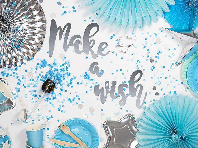 Make A Wish Silver Banner - Ralph and Luna Party Shop