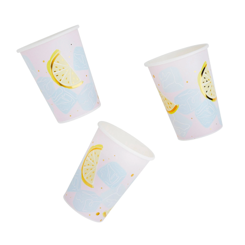 Ice n' Slice Cocktail Paper Cups - Ralph and Luna Party Shop