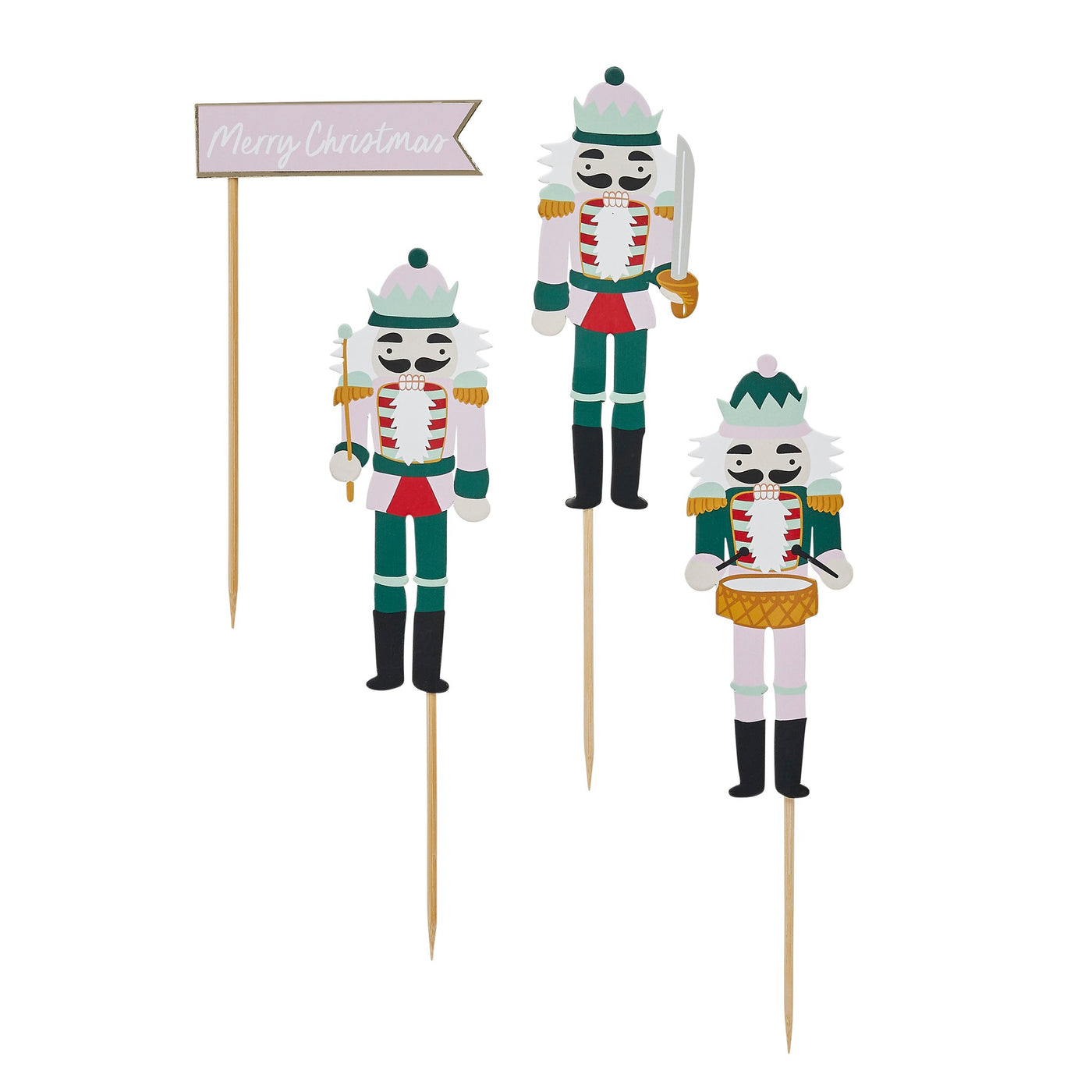 Nutcracker Cake Topper Set