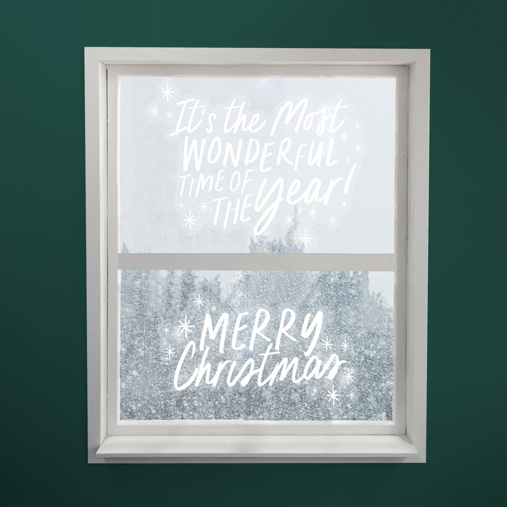 Merry Christmas Window Clings