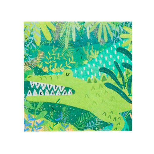 CROC PAPER NAPKINS - Ralph and Luna Party Shop