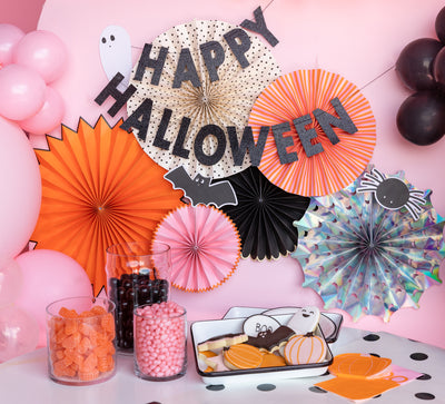 Happy Halloween Glitter Banner