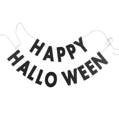 Happy Halloween Glitter Banner