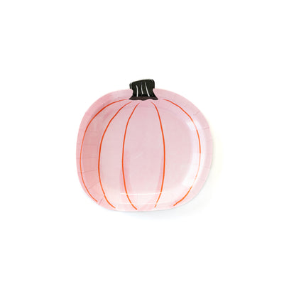 Halloween Pink Pumpkin Paper Plates