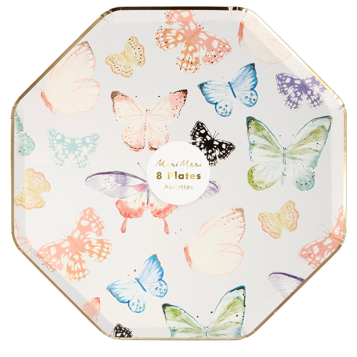 Butterfly Dinner Plates - Ralph and Luna Party Shop