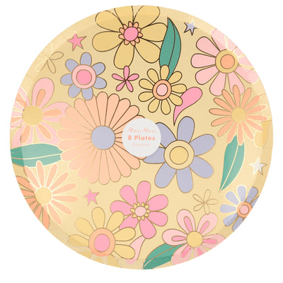 Psychedelic 60s Dinner Plates - Ralph and Luna Party Shop