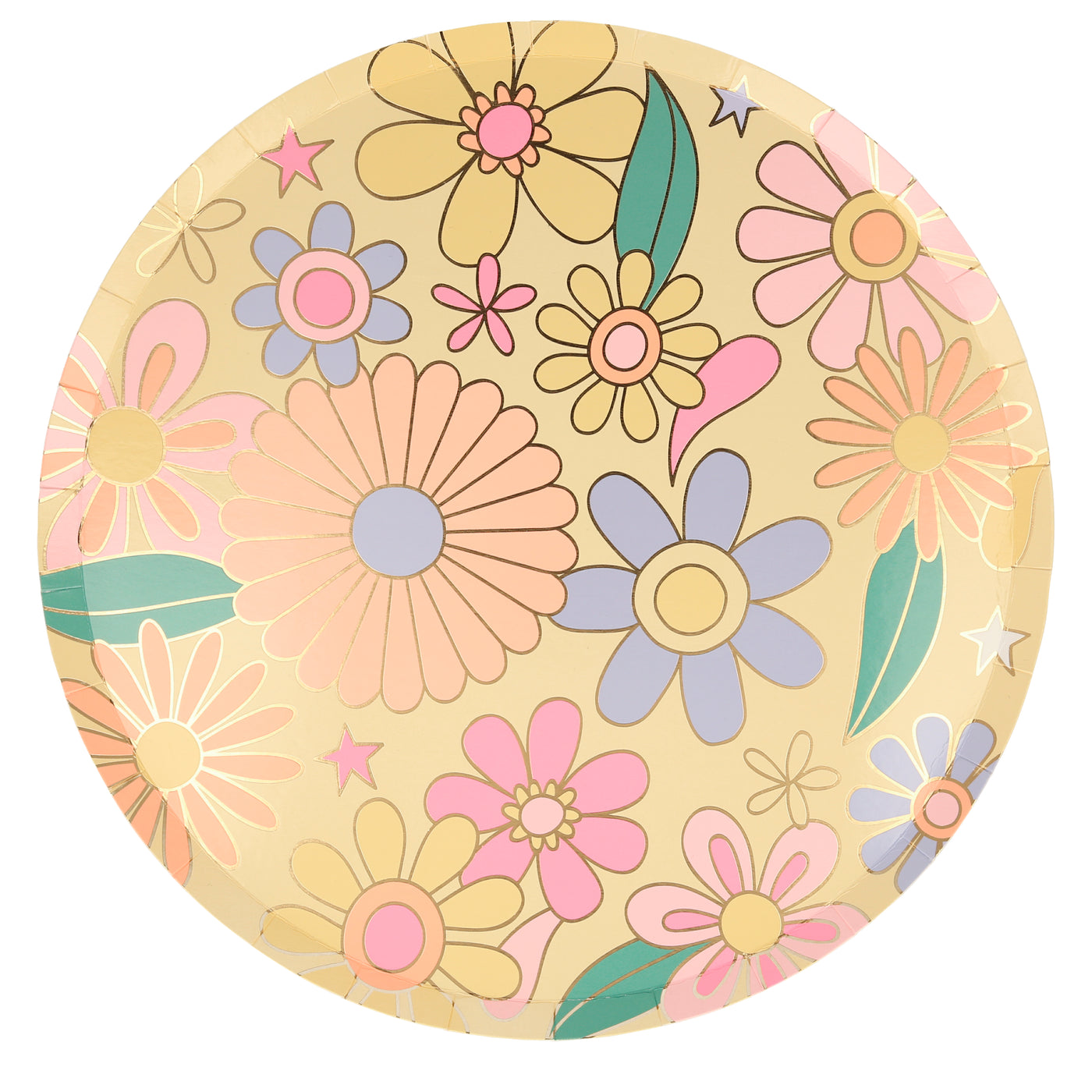 Psychedelic 60s Dinner Plates - Ralph and Luna Party Shop