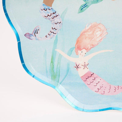 Mermaids Swimming Plates