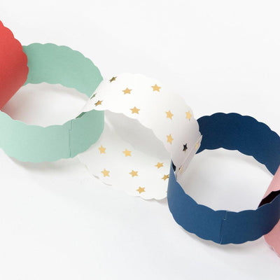 Scalloped Paper Chains 3.7m