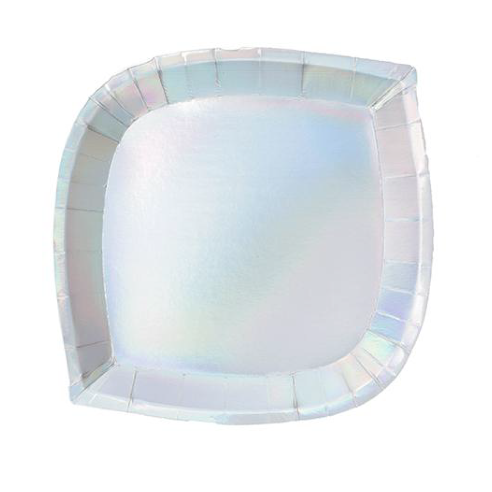 Iridescent Dessert Plate - Ralph and Luna Party Shop