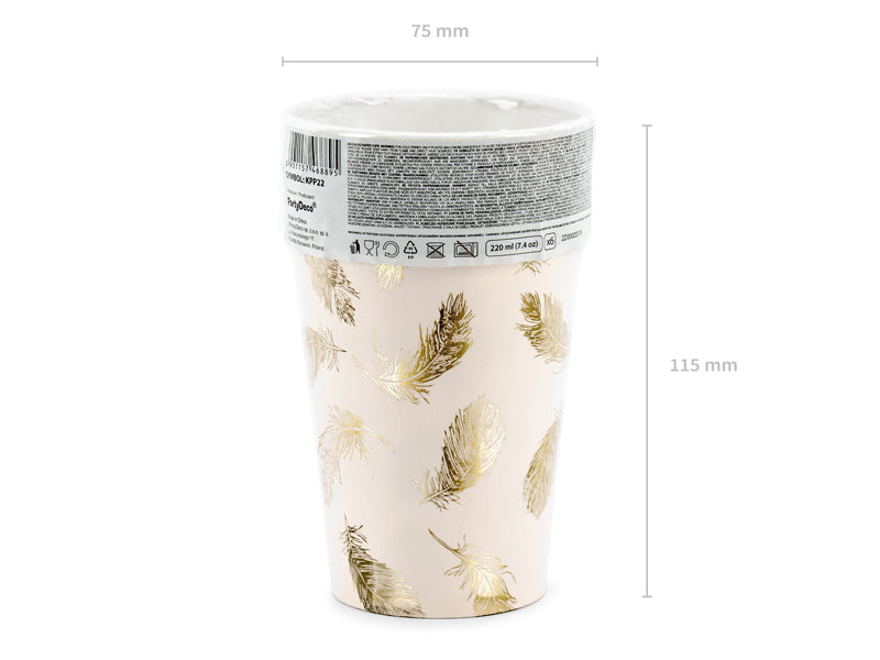 Swan 220ml Paper Cups - Ralph and Luna Party Shop
