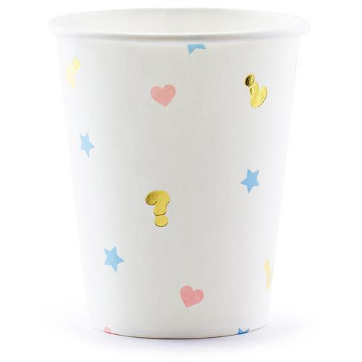 Boy Or Girl 200ml Paper Cups - Ralph and Luna Party Shop