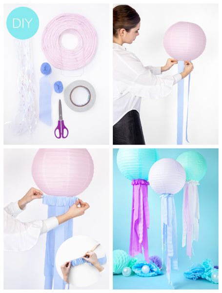 Light Blue Crepe Paper Streamers - Ralph and Luna Party Shop