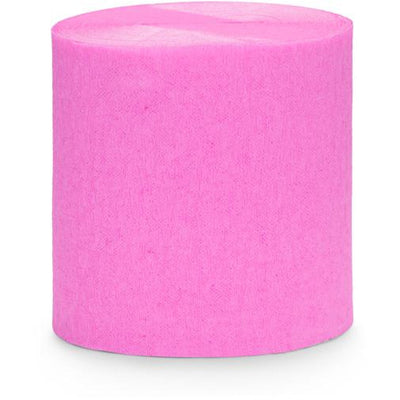 Pink Crepe Paper Streamers - Ralph and Luna Party Shop