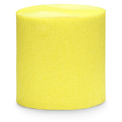 Yellow Crepe Paper Streamers - Ralph and Luna Party Shop