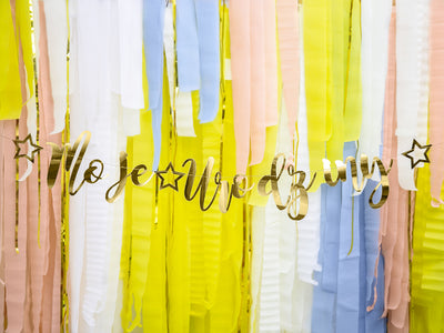 Yellow Crepe Paper Streamers - Ralph and Luna Party Shop