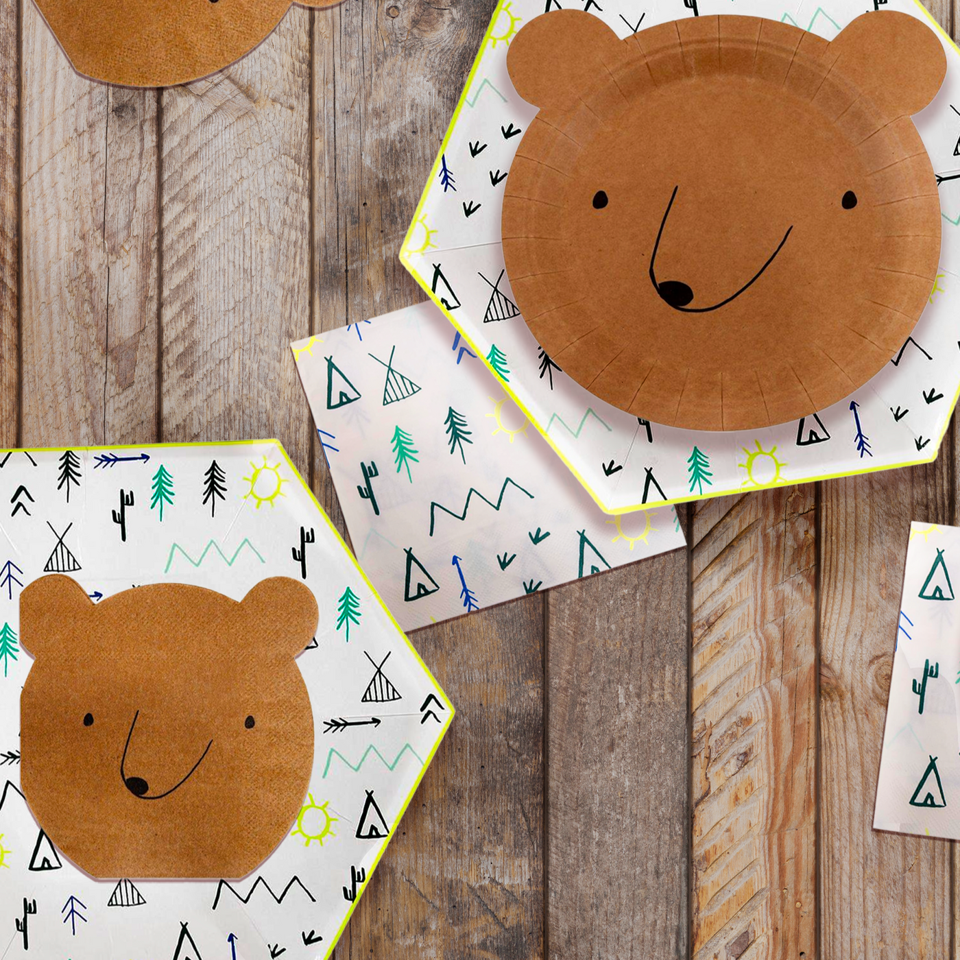 Bear Napkins - Ralph and Luna Party Shop