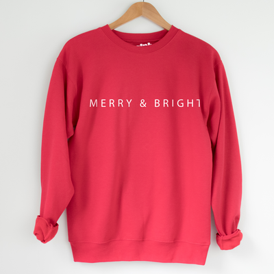 'Merry & Bright' Christmas Sweatshirt