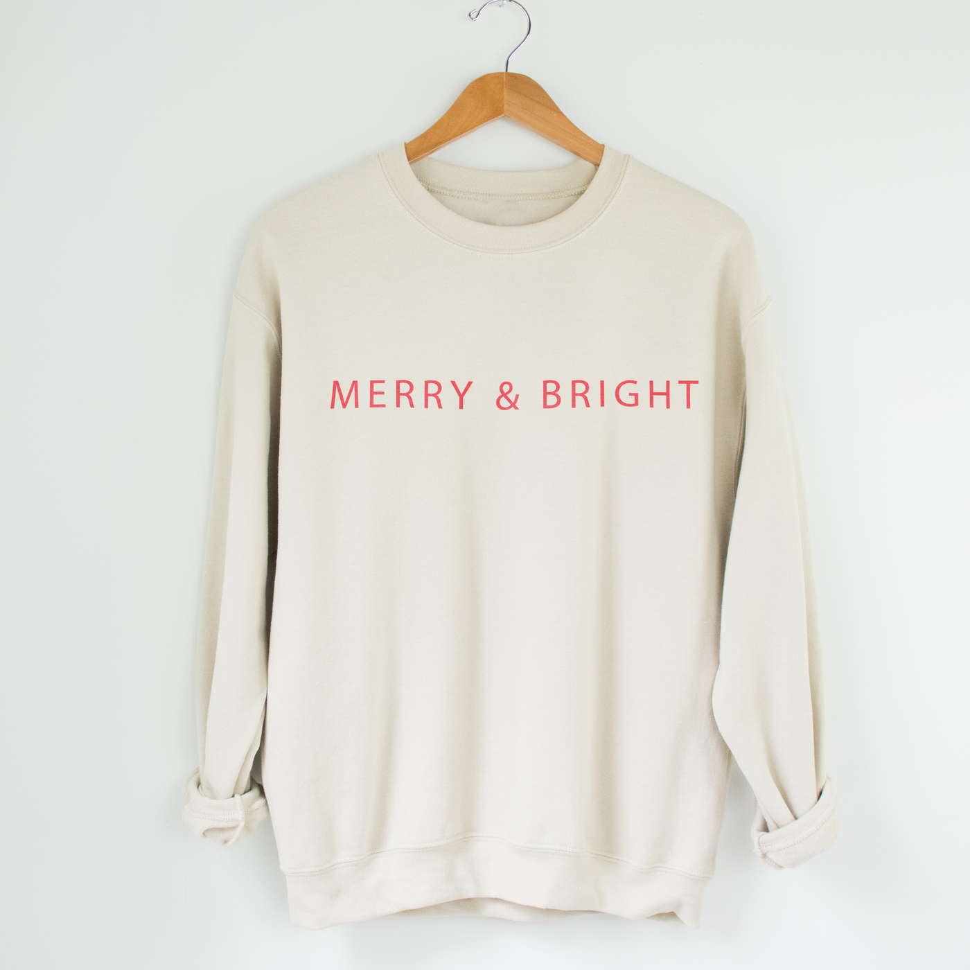 'Merry & Bright' Christmas Sweatshirt