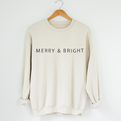 'Merry & Bright' Christmas Sweatshirt