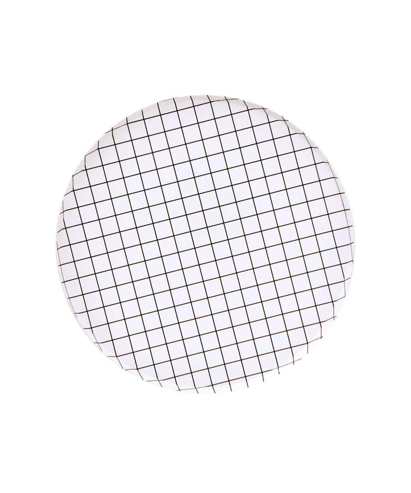 Grid Small Paper Party Plates