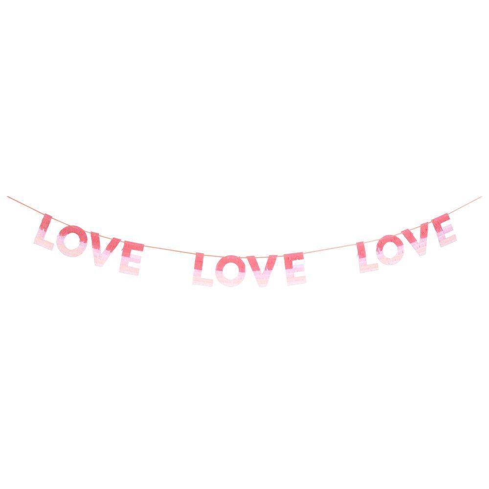 Valentines Ombre Love Garland - Ralph and Luna Party Shop