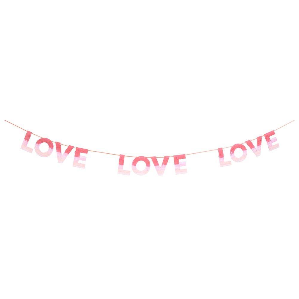 Valentines Ombre Love Garland - Ralph and Luna Party Shop