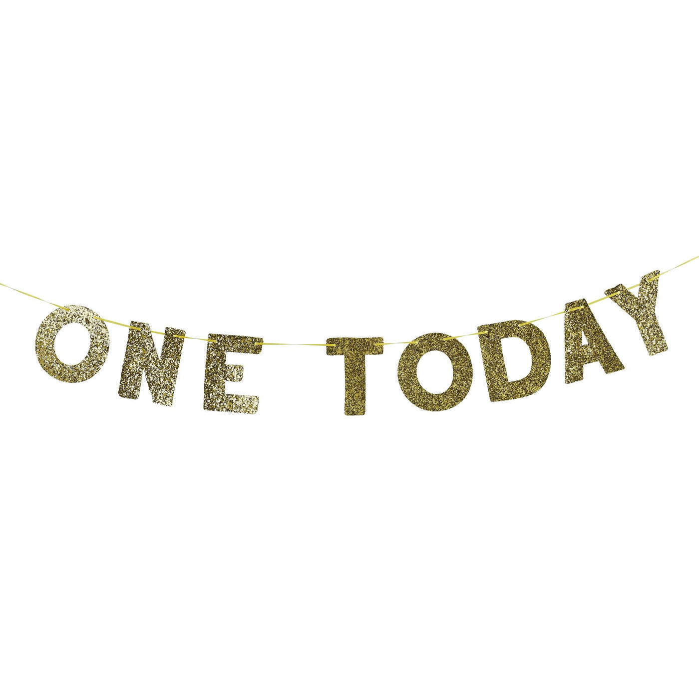 One Today Gold Glitter Banner