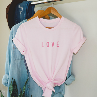 Pink 'Love' Valentine's Day T-Shirt